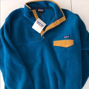 NWT Patagonia Synchilla Snap-T underwater Blue - L